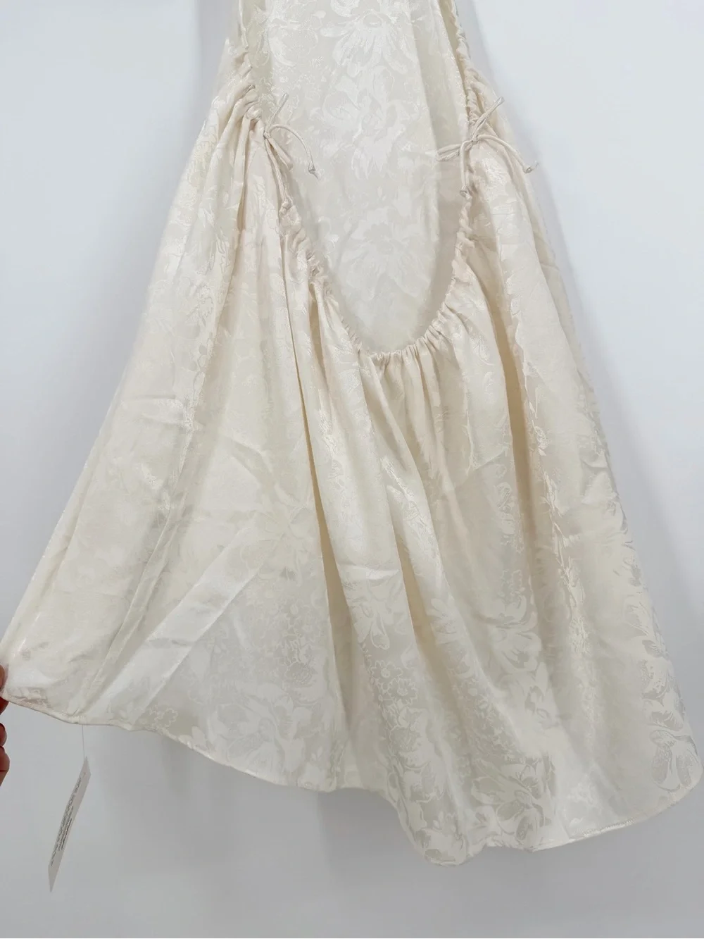 For Love & Lemons White Festival Cutout Rose Dress